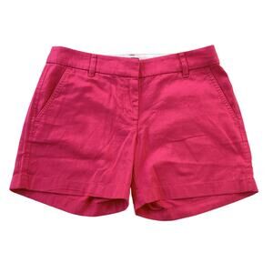J Crew Shorts Womens Size 4 Pink 5" Classic Chino Pockets Casual Outdoor Preppy